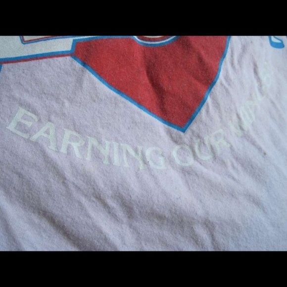 Cupid's Helpers STOP In The Name Of Love Kroger Floral Small Long Sleeve Shirt - Picture 3 of 15